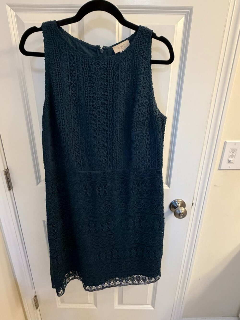 LOFT Crochet Floral Lace Sleeveless Dress